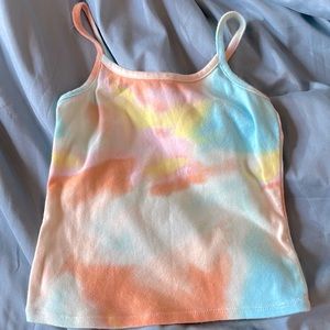 Cute multi color tye dye tank
